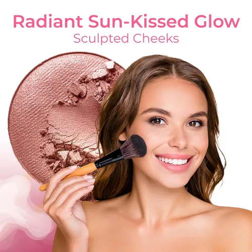 Vista 8 de Kit de inicio de 6 piezas (BEIGE) Maquillaje mineral Tamaño de muestra Set cara desnuda mate base cubierta