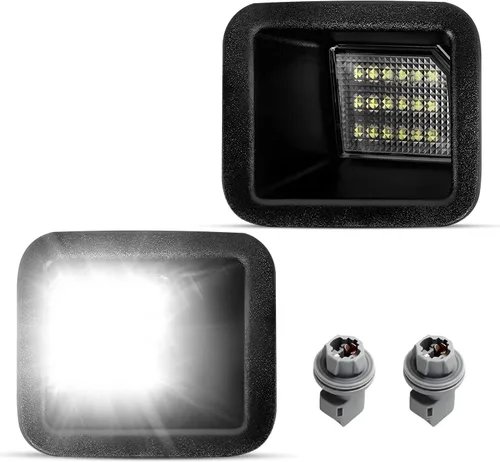 Vista 11 de LESAUCE Luces LED para Placa de Matrícula para Ford F150 F250 F350 Super Duty Ranger Pickup Explorer Bronco Excursion Expedition, Luz