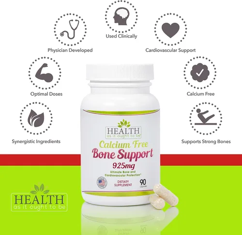 Vista 3 de Estroncio de soporte óseo sin calcio 90ct Health As It Ought To Be