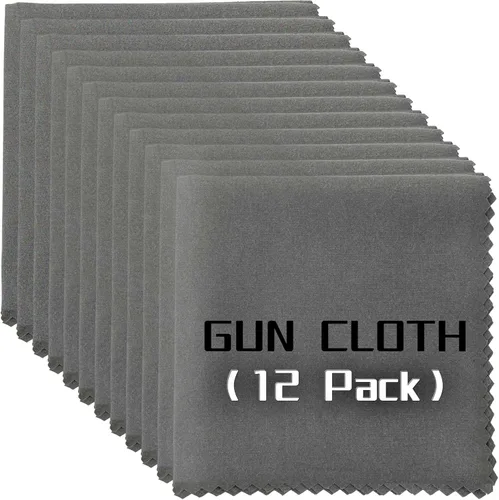 Vista 8 de Paquete de 4 paños de limpieza de microfibra para armas, trapos de limpieza de armas sin pelusa de 12"x12", toallas de limpieza/pulido de microsuede