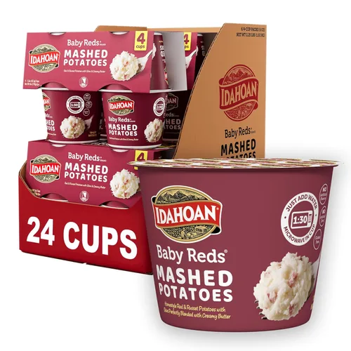 Idahoan Baby Reds Puré de Papas en Taza, 1.5 oz (Paquete de 24)
