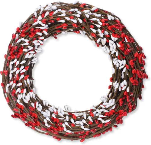 Vista 9 de WILLBOND - Guirnalda de 64 pies de bayas de pip para Navidad, invierno, decoración interior y exterior, coronas para la cabeza, coronas de boda