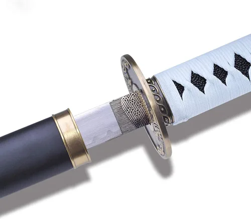 Vista 4 de Espada de acero al carbono Devil Vergil Yamato, espada de rebelión de Dante, Katana de metal real, juego de reina roja de espuma Nero, réplica