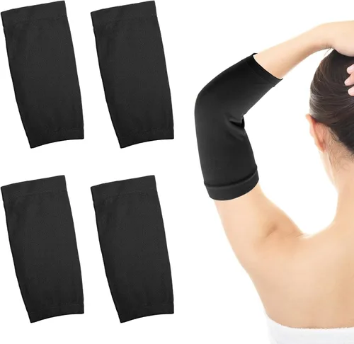 2 pares de fundas para tatuajes de antebrazo para mujeres y hombres (negro, 7.9 x 3.9 pulgadas)