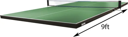 Vista 4 de Mesa de ping pong para mesa de billar Mesa de juego de tenis de mesa de conversión Mesa de tenis de mesa con juego de paletas de ping pong