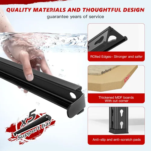 Vista 8 de REIBII Estantes de almacenamiento de 2020 LBS, estantería de garaje de 5 niveles, estantes de garaje ajustables y resistentes, estante de utilidad