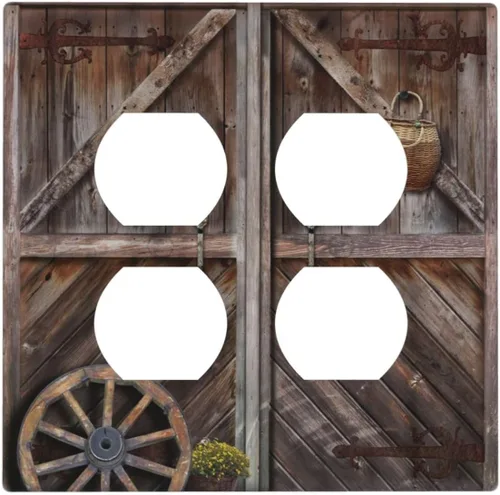 Vista 15 de William Morris Floral Boho Azul Medianoche Azul Bohemio Flor 1 Banda Dúplex Cubierta de Salida Decorativa Receptáculo Único Interruptor Eléctrico