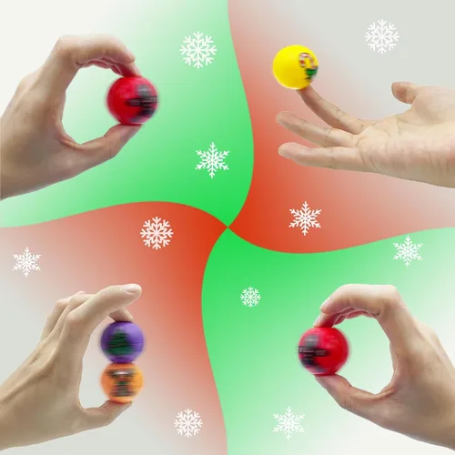 Vista 4 de 24 piezas mini Fidget Spinners juguetes de bolas para niños y adultos – rellenos de calcetines de Navidad, rellenos de piñata, juguetes de caja