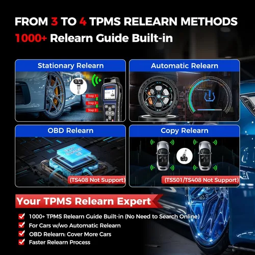 Vista 6 de Autel MaxiTPMS TS501 PRO herramienta de programación TPMS, igual que TS508, herramienta de reaprendizaje TPMS 2025 más nueva que TS501 TS408S