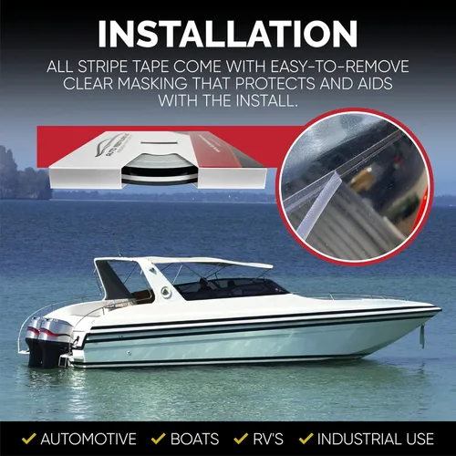 Vista 5 de 3M - Cinta de vinilo de 1/4" x 150' para automóvil (naranja brillante)