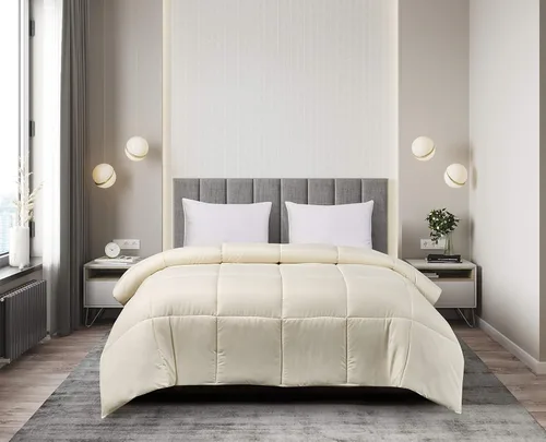 Vista 17 de Blue Ridge Home Fashions - Edredón sintético de microfibra para todas las estaciones, relleno de poliéster hipoalergénico, Algodón, Negro, gemelo