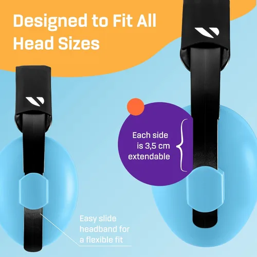 Vista 6 de Vanderfields Protección de oídos para bebés y niños pequeños - Orejeras para bebés con protección contra el ruido infantil - 21dB NRR - Edad 3 meses