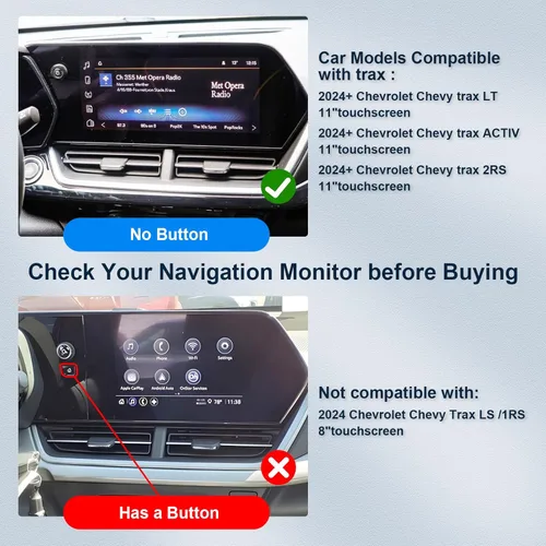 Vista 2 de BIBIBO Protector de pantalla para Chevy Trailblazer 2024 2025 para ChevyTrax (LT/2RS/ACTIV) 2024 2025 y Chevy Trax Trailblazer 2024+ pantalla de 11