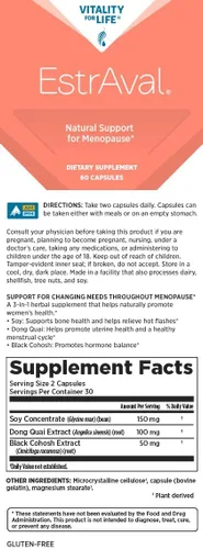 Vista 2 de Melaleuca EstrAval® Apoyo para la Menopausia - 60 Cápsulas