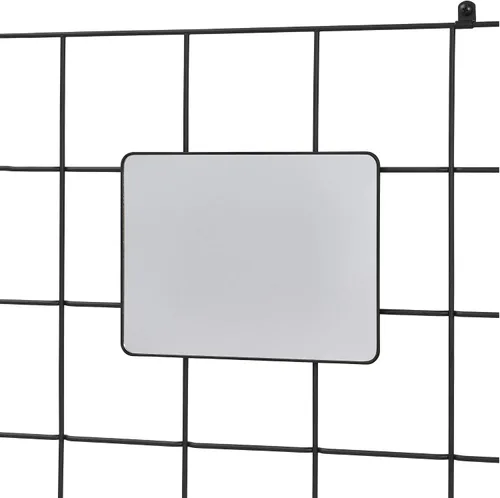 Vista 11 de InterDesign Jayce Sistema de pared metálica, panel de organización modular de rejilla para el almacenamiento adicional en la cocina Negro mate