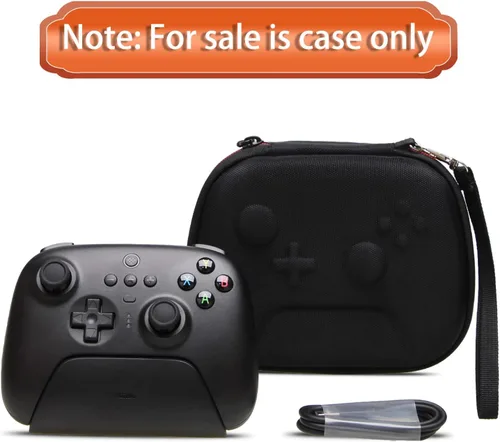 Vista 2 de LTGEM Funda de EVA para controlador Bluetooth 8Bitdo Ultimate con base de carga (negro) - Viaje