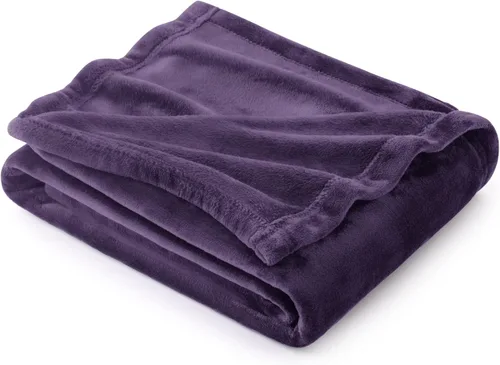 Vista 45 de Bedsure GentleSoft - Mantas de forro polar azul marino tamaño Queen - Manta de cama azul suave ligera afelpada difusa acogedora microfibra de lujo