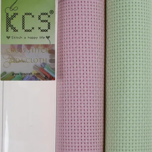 Vista 173 de KCS 2 cajas de tela de costura de algodón para punto de cruz de 15 x 18 pulgadas (blanco antiguo, 11 unidades)