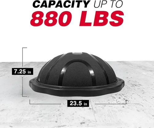 Vista 2 de Yes4All 880LBS Half Ball Balance Trainer, Pilates Balance & Stability Ball for Exercises, Home Gym, Floor & Full Body Workouts