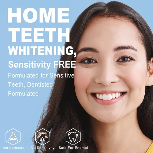 Vista 4 de MySmile Kit de blanqueamiento dental para dientes sensibles con luz LED, blanqueador de dientes rápido no sensible de 10 minutos, 6 gel