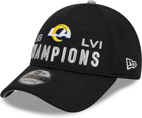 New Era NFL Super Bowl LVI Champions Locker Room Trophy Collection 9FORTY Gorra ajustable con cierre de presión para hombre