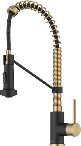 Vista 18 de Kraus Bolden - Grifo de cocina de estilo comercial de 2 funciones con mango individual extraíble en cromo, KPF-1610CH (Paquete de 1)