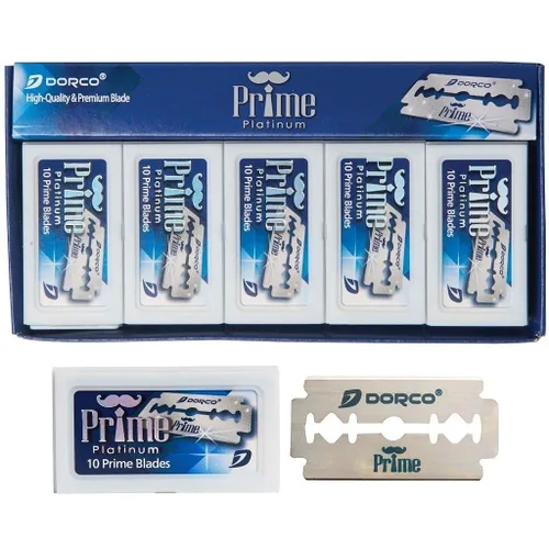 Vista 6 de Dorco 100 cuchillas de afeitar Prime de doble filo
