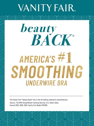 Vista 7 de Vanity Fair - Brasier suave Beauty Back de cobertura máxima (Full Figure) para mujer (40B-42H)