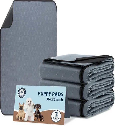 Vista 12 de Almohadillas lavables para orina de perros, 34 x 36 pulgadas, reutilizables, con absorción rápida, impermeables y reutilizables para orina de parto