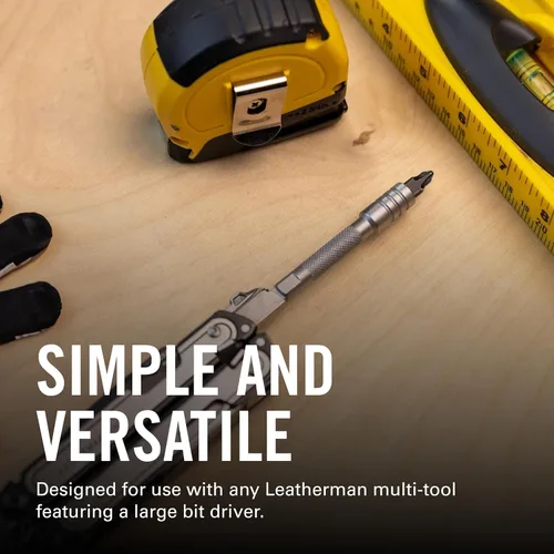 Vista 2 de LEATHERMAN, accesorio adicional para herramientas múltiples, extensor de desarmador de brocas, plateado