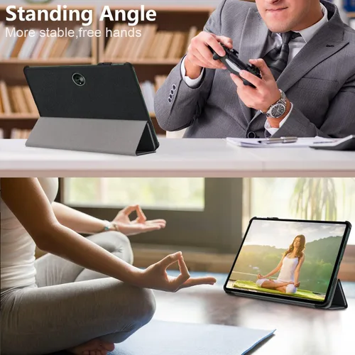 Vista 7 de Gylint Funda para OnePlus Pad 11.6'' 2023, plegable ultrafina de piel sintética con función de encendido y apagado automático para OnePlus Pad/Oppo