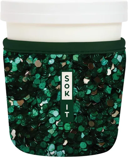 Vista 108 de Sok It IceCreamSok Cubierta de Neopreno Aislante (Floral Abstracto, Pintas de Helado Rectas)