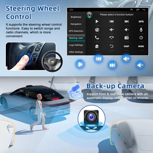 Vista 6 de Estéreo de coche de doble DIN 4G+64G para Ford F150 2009-2014 con Carplay inalámbrico y Android Auto, pantalla táctil de 9.7 pulgadas Android 13
