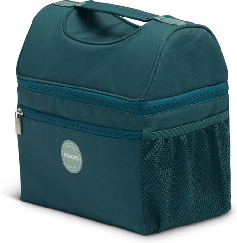 Vista 20 de Igloo Gripper Soft Sided Cooler Bag Insulated Dual Compartment Lunch Cooler Negro