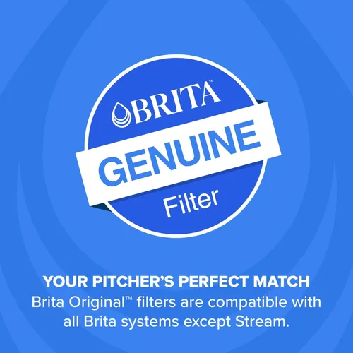 Vista 8 de Brita Standard Water Filter for Pitchers and Dispensers, Reduces Copper, Cadmium and Mercury Impurities, Lasts Two Months or 40 Gallons, Includes 6