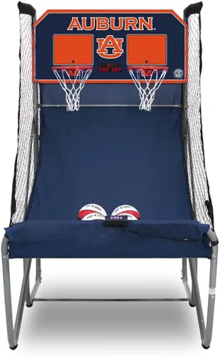 Vista 9 de Pop-A-Shot - Home Dual Shot with NCAA Graphics l Sensor Scoring l 16 Game Modes l 7 Balls l Foldable Storage l for All NCAA Fans