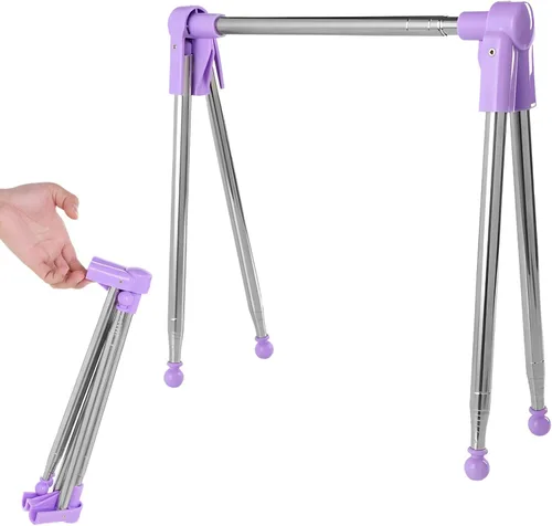 Adjustable Portable Clothes Drying Rack, Compact Folding Design In Stainless Steel, Lightweight For Easy Travel, Perfect For Drying Anywhere