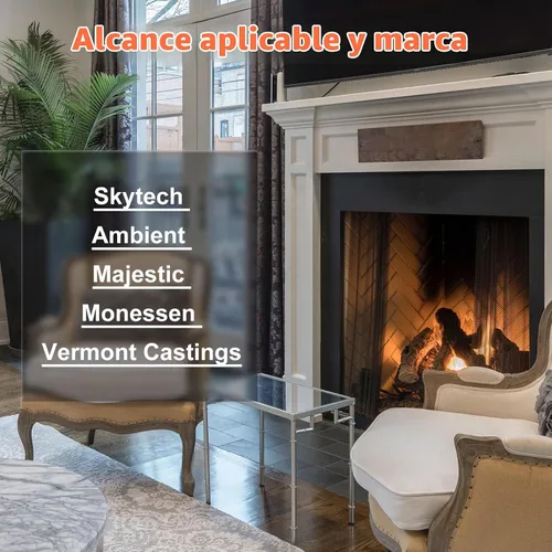 Vista 4 de Kit de control remoto para chimenea mejorado, compatible con Skytech 1001, Napoleon Empire, Rasmussen, Superior Kingsman, Regency y más. Ajuste