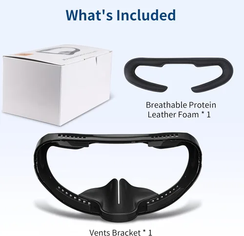 Vista 6 de VR Face Pad for Playstation VR2, PSVR2 Fitness Facial Interface Cushion Pad, PSVR2 Face Pad Replacement, Breathable Holes Leather Foam Cushion
