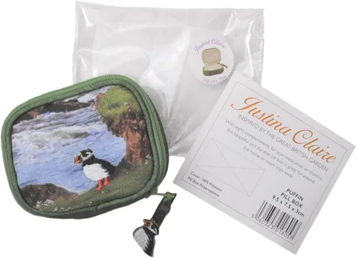 Vista 3 de Justina Claire Pastillero con diseño de frailecillo