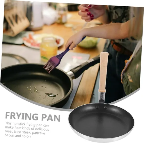Vista 6 de Sartén de huevo antiadherente japonés Oyakodon Mini sartén para tortilla, sartén pequeña para huevos, práctica sartén de metal, mango de aislamiento