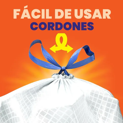 Vista 5 de Hefty Bolsas de basura altas ultra fuertes para cocina, aroma Citrus Twist, 13 galones, 110