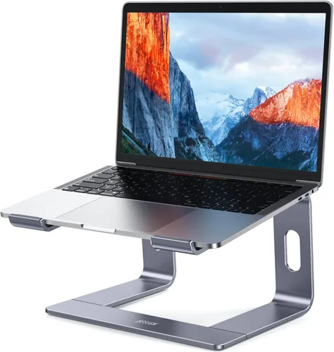 Vista 10 de BESIGN LS03 - Soporte de aluminio para laptop, soporte ergonómico desmontable para computadora, soporte para portátil compatible con Air, Pro, Dell