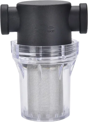 Filtro de agua, filtro de tubo giratorio de 1/2 '', cubierta de nailon PA66, cuenco de PC, pantalla inoxidable 304 (filtro de agua hembra de malla