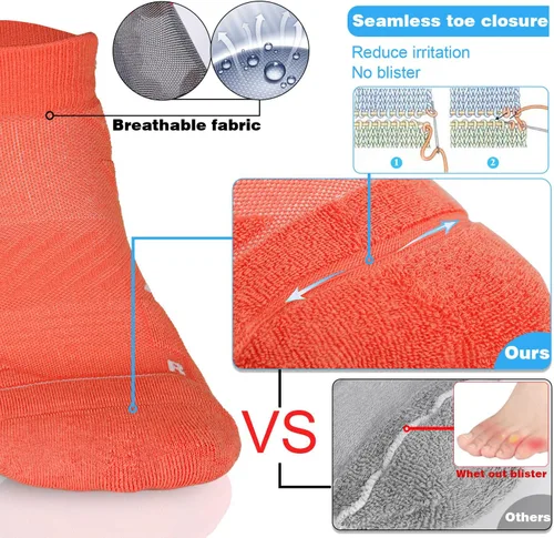 Vista 3 de Calcetines Coolmax deportivos antiampollas que absorben las ampollas sin costuras antiolor