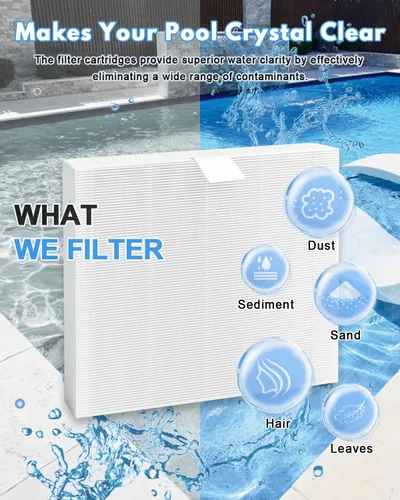 Vista 6 de SPA Flat Filters Replacement (4 Pack) 10-00814 Hot Tub Filter for A5 A6 A7 A8 A9 M6 M7 M8 M9 S150 S180XD S200 (2023 to Present)