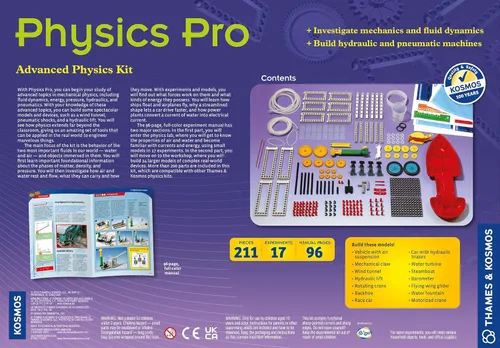 Vista 2 de Thames & Kosmos Physics Pro (V 2.0) Kit de ciencia Manual de color de 96 páginas 31 experimentos Kit de educación de física avanzada Ganador