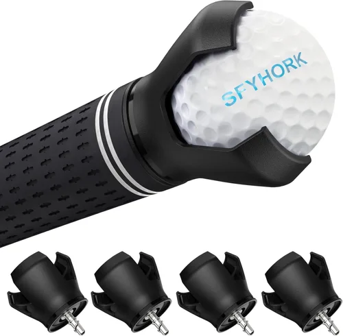 Recuperador de pelotas de golf premium, 4 unidades de agarre y recogedor de pelotas de golf duraderas para todo tipo de asas de putter, herramienta