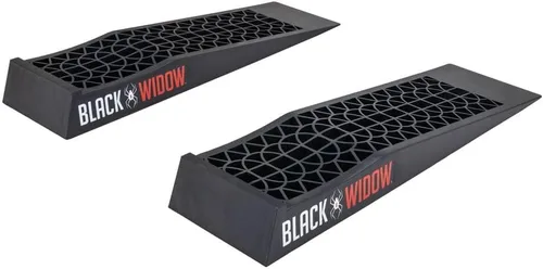 Vista 6 de Rampas de servicio para automóviles de perfil bajo Black Widow de plástico para cambios de aceite - Capacidad de 4,000 lb, altura de elevación