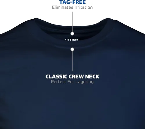 Vista 3 de Gildan Camisetas de cuello redondo, paquete múltiple, estilo G1100, para hombre